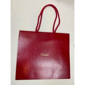 Cartier Red Gold Shopping Bag
